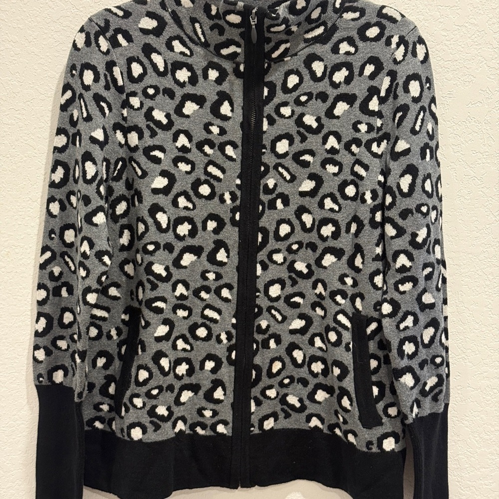 Rachel Zoe Grey and‎ White Patterned Jacket